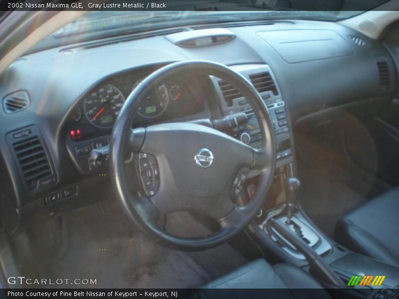 Gray Lustre Metallic / Black 2002 Nissan Maxima GLE