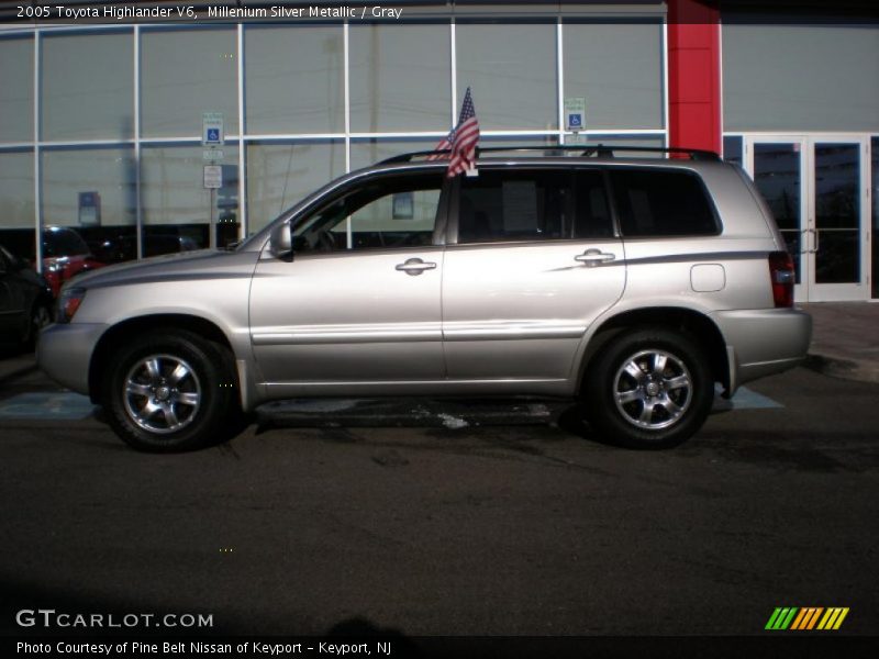 Millenium Silver Metallic / Gray 2005 Toyota Highlander V6