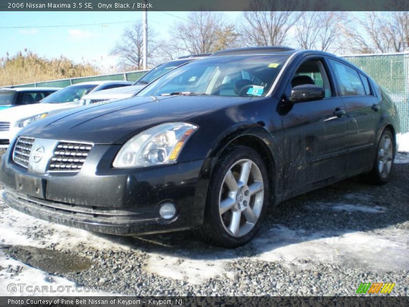Onyx Black / Black 2006 Nissan Maxima 3.5 SE
