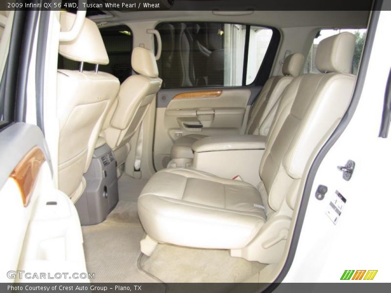 Tuscan White Pearl / Wheat 2009 Infiniti QX 56 4WD
