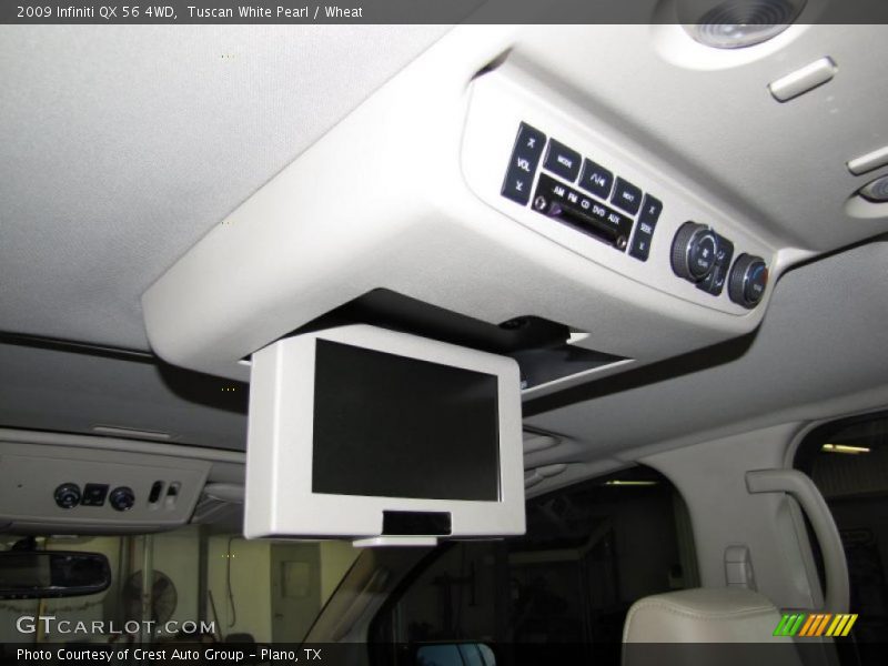 Tuscan White Pearl / Wheat 2009 Infiniti QX 56 4WD