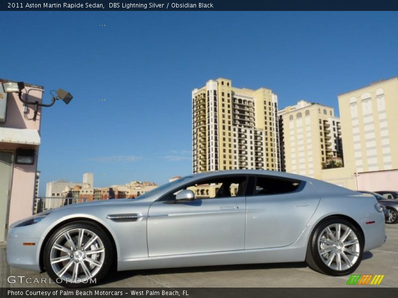 DBS Lightning Silver / Obsidian Black 2011 Aston Martin Rapide Sedan
