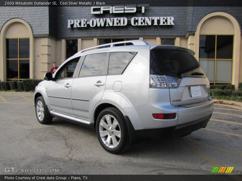 Cool Silver Metallic / Black 2009 Mitsubishi Outlander SE