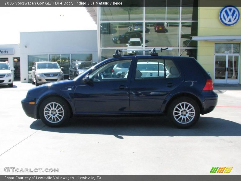 Indigo Blue Metallic / Beige 2005 Volkswagen Golf GLS TDI 4 Door