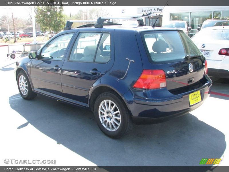 Indigo Blue Metallic / Beige 2005 Volkswagen Golf GLS TDI 4 Door