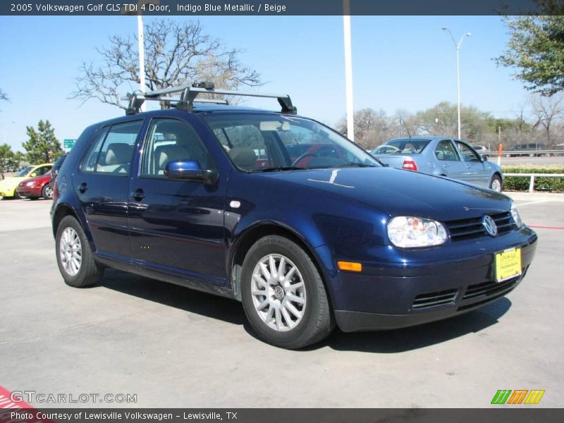 Indigo Blue Metallic / Beige 2005 Volkswagen Golf GLS TDI 4 Door