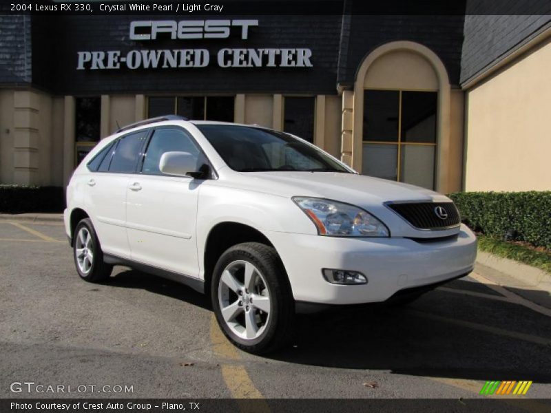 Crystal White Pearl / Light Gray 2004 Lexus RX 330