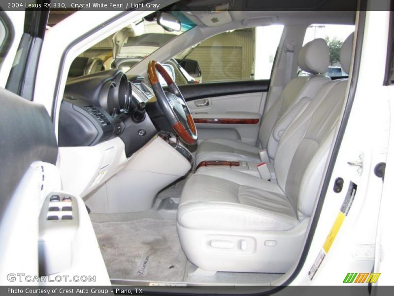 Crystal White Pearl / Light Gray 2004 Lexus RX 330
