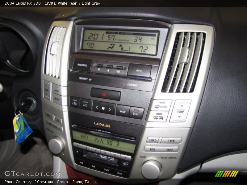 Crystal White Pearl / Light Gray 2004 Lexus RX 330