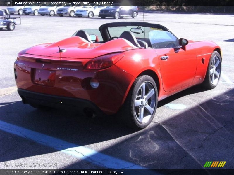 Wicked Ruby Red / Ebony 2009 Pontiac Solstice GXP Roadster