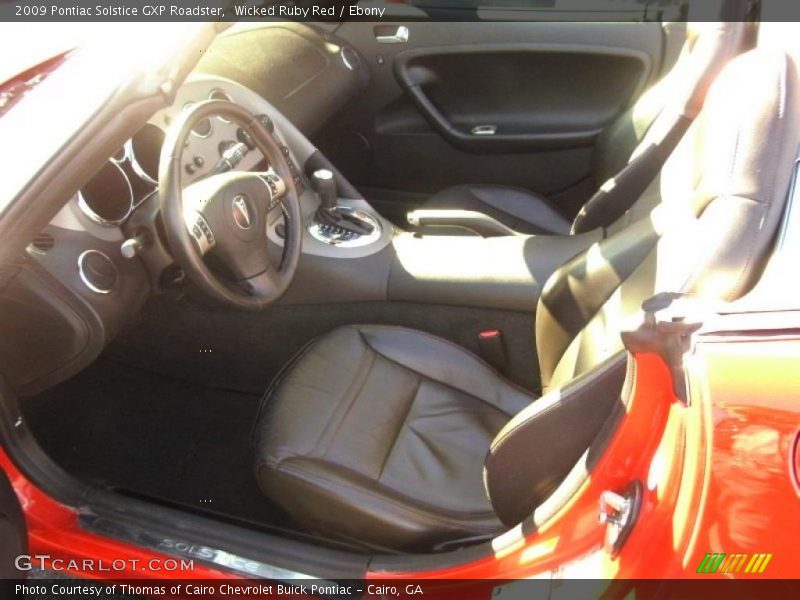 Wicked Ruby Red / Ebony 2009 Pontiac Solstice GXP Roadster