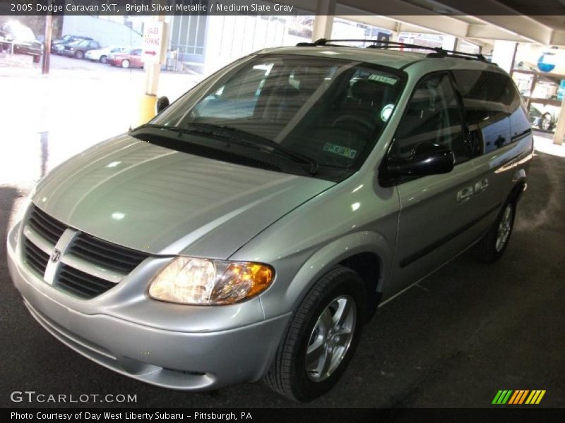 Bright Silver Metallic / Medium Slate Gray 2005 Dodge Caravan SXT