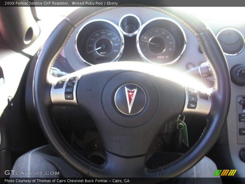 Wicked Ruby Red / Ebony 2009 Pontiac Solstice GXP Roadster