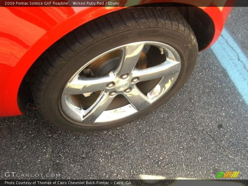 Wicked Ruby Red / Ebony 2009 Pontiac Solstice GXP Roadster