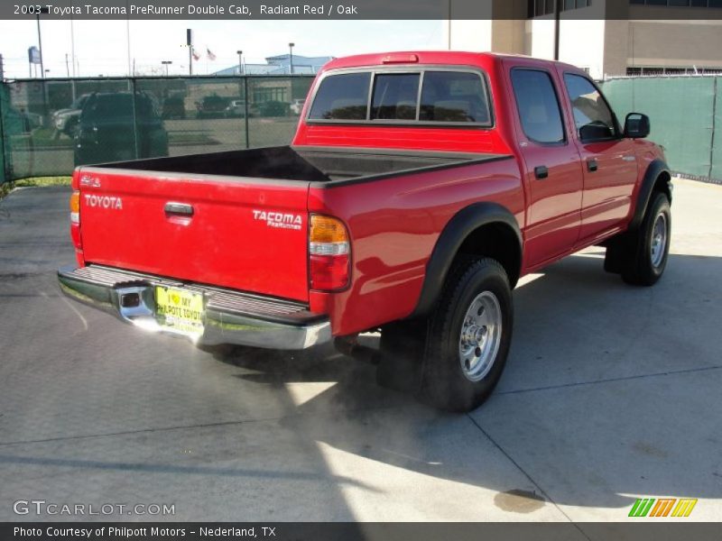 Radiant Red / Oak 2003 Toyota Tacoma PreRunner Double Cab