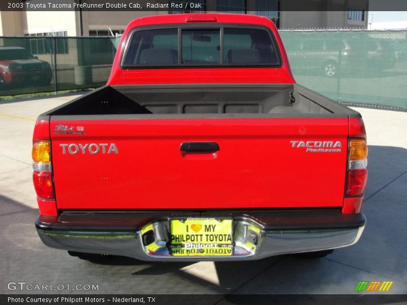 Radiant Red / Oak 2003 Toyota Tacoma PreRunner Double Cab