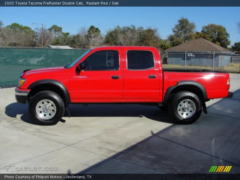 Radiant Red / Oak 2003 Toyota Tacoma PreRunner Double Cab