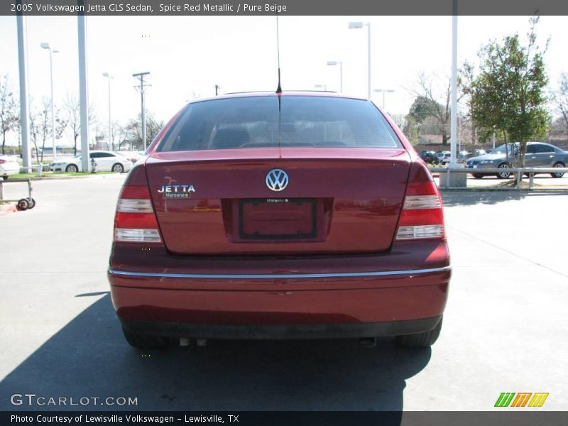 Spice Red Metallic / Pure Beige 2005 Volkswagen Jetta GLS Sedan