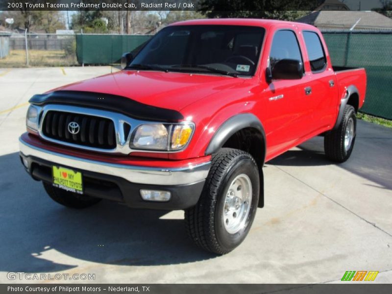 Radiant Red / Oak 2003 Toyota Tacoma PreRunner Double Cab