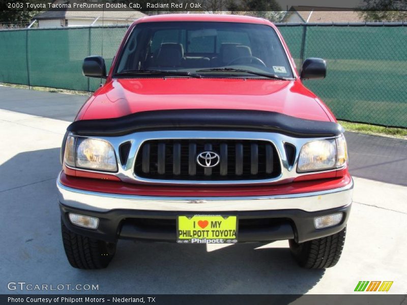 Radiant Red / Oak 2003 Toyota Tacoma PreRunner Double Cab