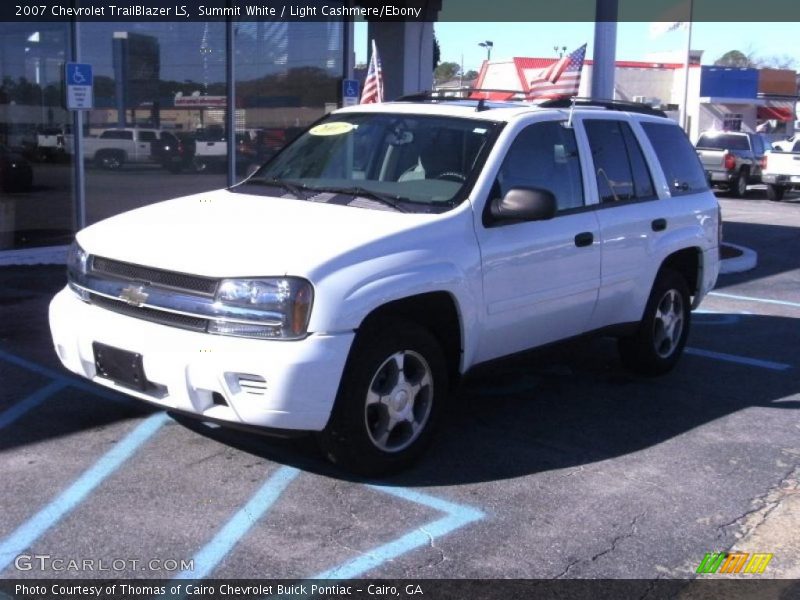 Summit White / Light Cashmere/Ebony 2007 Chevrolet TrailBlazer LS