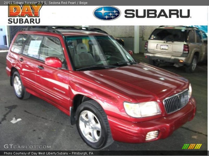 Sedona Red Pearl / Beige 2001 Subaru Forester 2.5 S