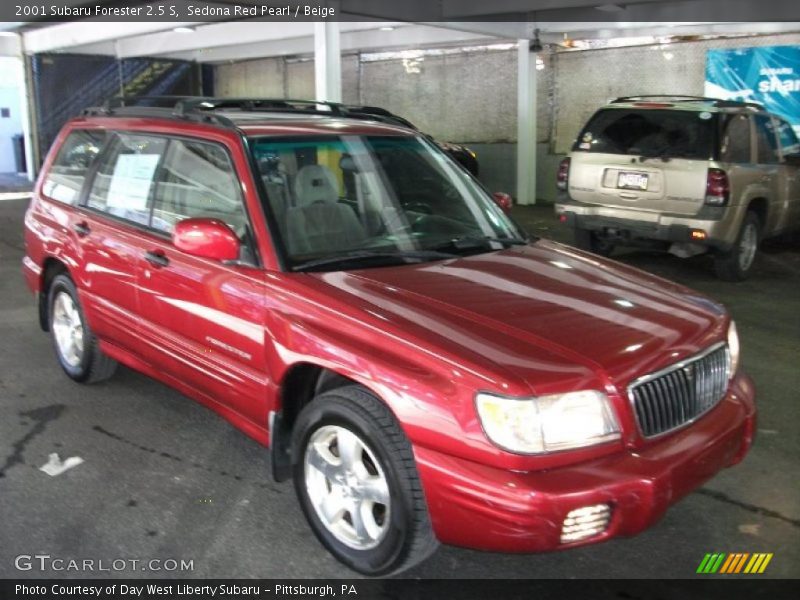 Sedona Red Pearl / Beige 2001 Subaru Forester 2.5 S