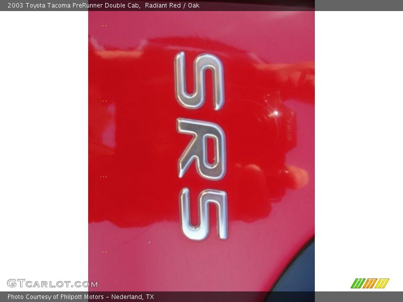 Radiant Red / Oak 2003 Toyota Tacoma PreRunner Double Cab