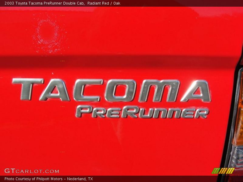 Radiant Red / Oak 2003 Toyota Tacoma PreRunner Double Cab