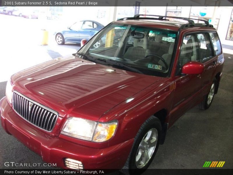 Sedona Red Pearl / Beige 2001 Subaru Forester 2.5 S