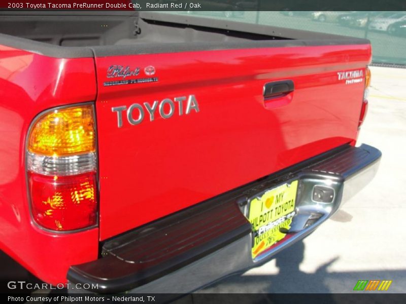 Radiant Red / Oak 2003 Toyota Tacoma PreRunner Double Cab
