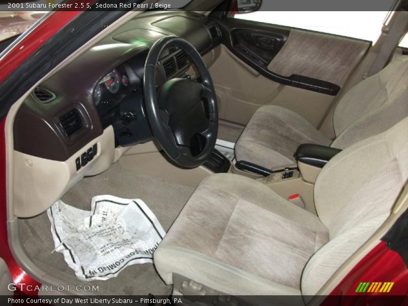 Sedona Red Pearl / Beige 2001 Subaru Forester 2.5 S