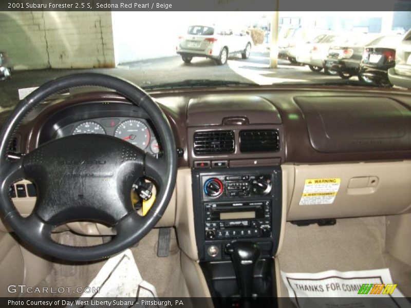 Sedona Red Pearl / Beige 2001 Subaru Forester 2.5 S