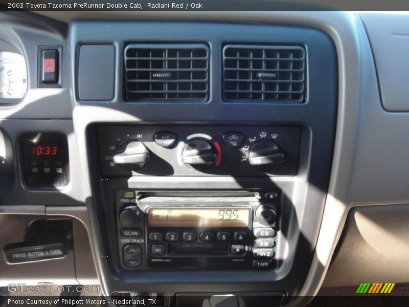 Radiant Red / Oak 2003 Toyota Tacoma PreRunner Double Cab