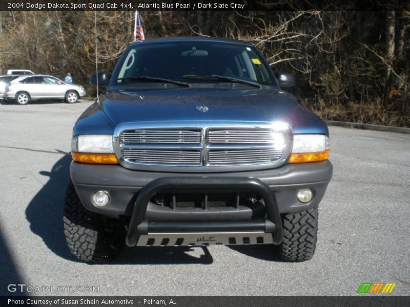 Atlantic Blue Pearl / Dark Slate Gray 2004 Dodge Dakota Sport Quad Cab 4x4