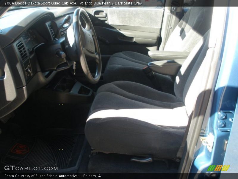 Atlantic Blue Pearl / Dark Slate Gray 2004 Dodge Dakota Sport Quad Cab 4x4