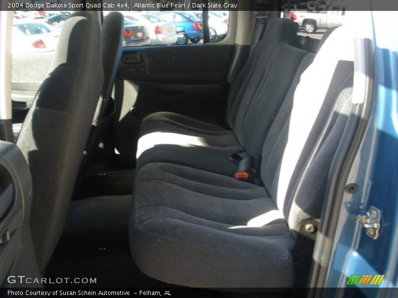 Atlantic Blue Pearl / Dark Slate Gray 2004 Dodge Dakota Sport Quad Cab 4x4
