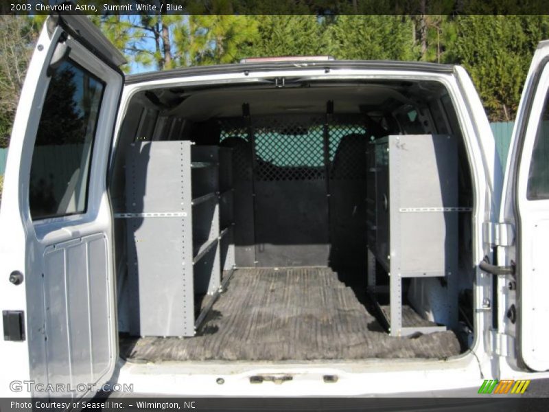Summit White / Blue 2003 Chevrolet Astro