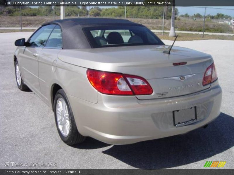 Light Sandstone Metallic / Dark Khaki/Light Graystone 2008 Chrysler Sebring Touring Convertible