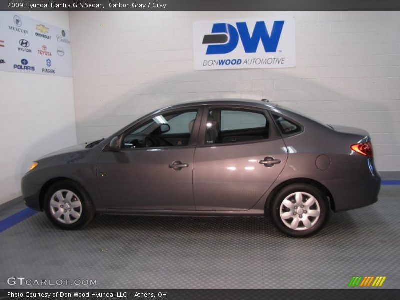 Carbon Gray / Gray 2009 Hyundai Elantra GLS Sedan