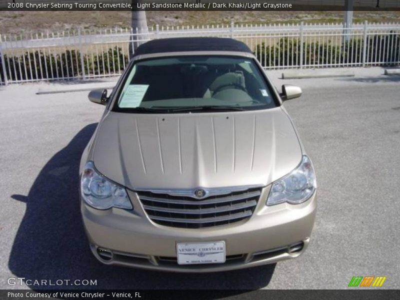 Light Sandstone Metallic / Dark Khaki/Light Graystone 2008 Chrysler Sebring Touring Convertible
