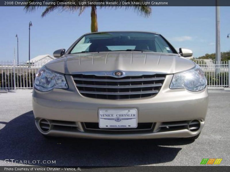 Light Sandstone Metallic / Dark Khaki/Light Graystone 2008 Chrysler Sebring Touring Convertible
