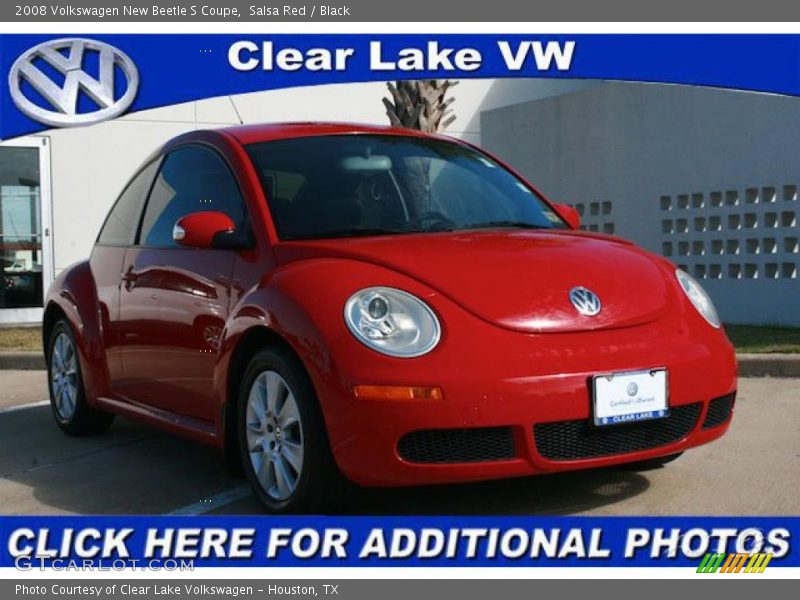 Salsa Red / Black 2008 Volkswagen New Beetle S Coupe