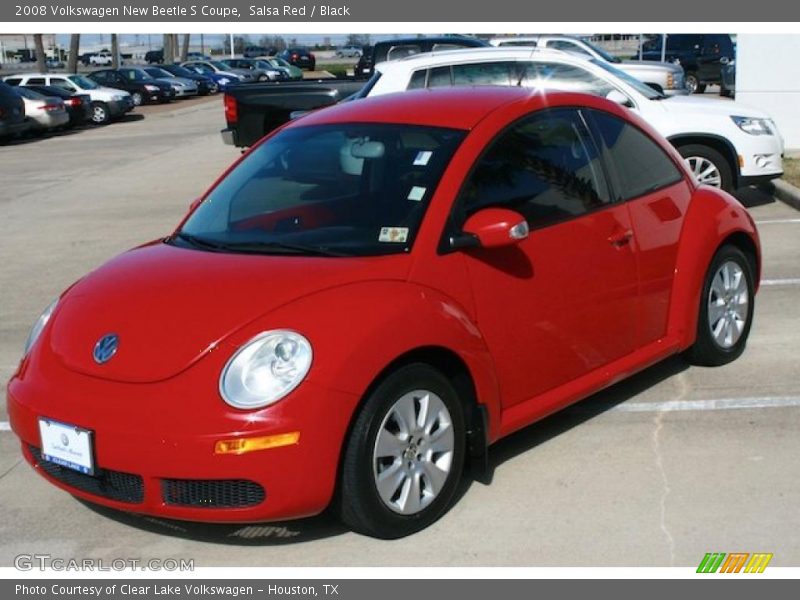 Salsa Red / Black 2008 Volkswagen New Beetle S Coupe