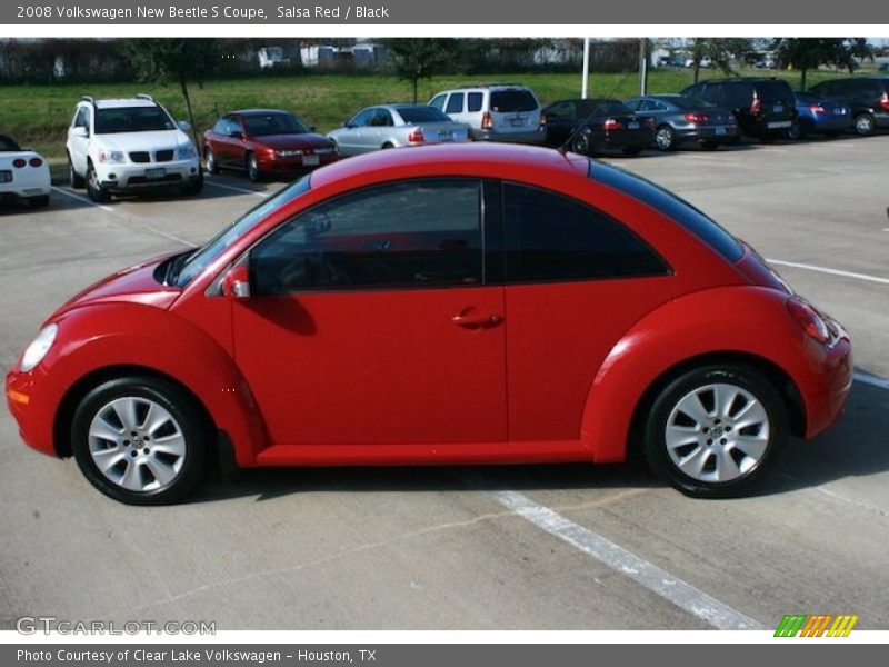 Salsa Red / Black 2008 Volkswagen New Beetle S Coupe