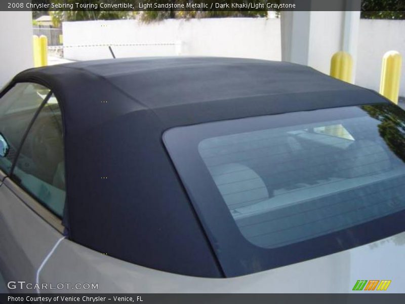 Light Sandstone Metallic / Dark Khaki/Light Graystone 2008 Chrysler Sebring Touring Convertible