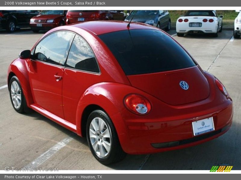 Salsa Red / Black 2008 Volkswagen New Beetle S Coupe