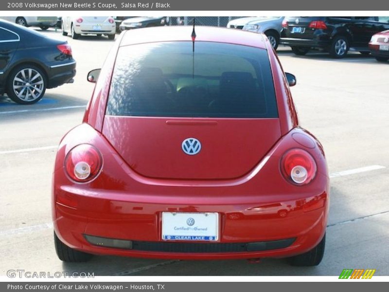 Salsa Red / Black 2008 Volkswagen New Beetle S Coupe