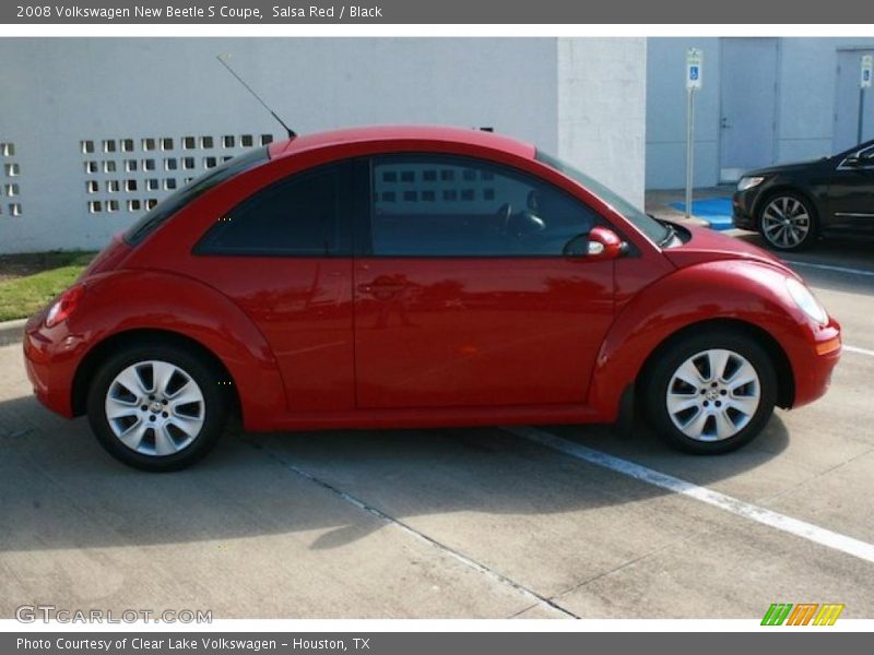 Salsa Red / Black 2008 Volkswagen New Beetle S Coupe