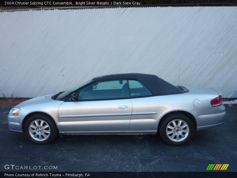 Bright Silver Metallic / Dark Slate Gray 2004 Chrysler Sebring GTC Convertible